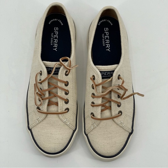 Sperry Shoes - SPERRY TOP-SIDER WOMENS CANVAS BOAT SHOES SZ 8M, LIKE NEW, PREOWNED